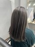 白髪ぼかし全体ハイライト＋カット＋コーティングトリートメント￥19900