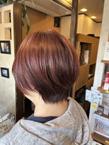 ワサビ 美容室 WASABI 江南店&nbsp;大人女性明るめのオレンジカラー