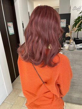 ソア 並木坂(Soa) ピンク/韓国スタイル/レイヤーカット/並木坂/透明感カラー