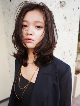 ユニ バイ ミリィ 四日市(uni by mily) 髪質改善×春カラー×ミディアムレイヤー