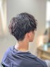 【men's】ハイライト＋髪質改善カラー＋カット＋FLOWDIA MOREトリートメント