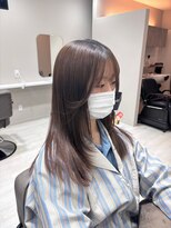 hyon myon/RISEbyREVO 綾瀬店【ヒョンミョン】&nbsp;ハッシュカット/デザインカラー/グレージュ[綾瀬駅/韓国ヘア]
