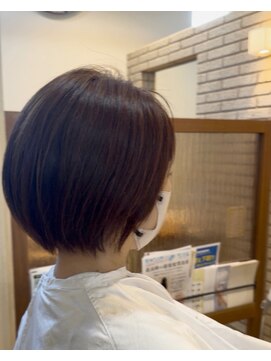ハピネスフィール 宇治店(Happiness FEEL) ミセス人気の丸みショートボブ
