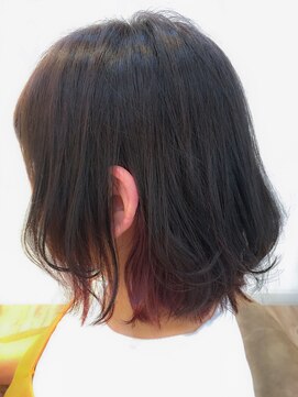 リプル(Ripple) 【リアルサロンワーク】外ハネボブ×インナーカラー【Ripple】