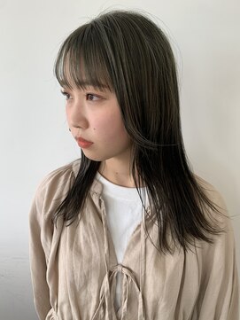 フィル(fil) ロング／ダブルカラー／オリーブグレージュ