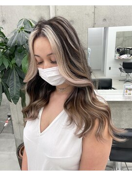 リノート バイ エゴル 名古屋(LINOET by ENGOL) 【LINOET名古屋】手島カミラ　ハイライト×フェイスフレーミング