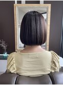 髪質改善カラー(カーキグレージュ)