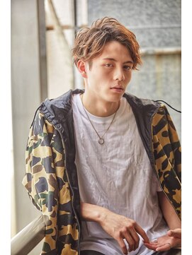 クレスト 近江八幡店(CREST) マッシュツーブロックメンズパーママッシュウルフメンズカット