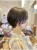 大人可愛い小顔補正立体ショートカット10代20代30代40代50代