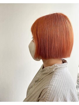 ヘアメイク オブジェ(hair make objet) オレンジカラー