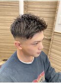 20代30代40代メンズショートフェザーマッシュツーブロック短髪