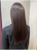 透明感カラー 髪質改善 艶髪