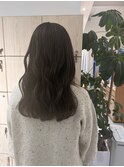 20代30代40代ハイライト透け感ブリーチヘアグレージュ