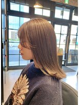 オーガニック アトリエ 大宮(organic+atelier)&nbsp;似合わせカットシースルーバングこなれミディダークアッシュ