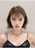 10代20代30代韓国ボブ髪質改善切りっぱなしボブ似合わせカット