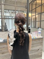 フェリア 渋谷(Feria)&nbsp;【Feria】 編みおろしヘアアレンジ  福田沙也加