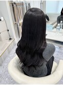 黒髪ロング