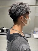 ハイトーンカラー/マッシュパーマ/アースカラー/men's/