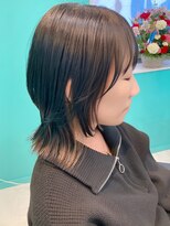 ユー イケブクロ(u Ikebukuro)&nbsp;ベージュ/インナーエンドカラー/ウルフスタイル/ショートウルフ