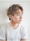 韓国マッシュ/ニュアンスパーマ/ダークアッシュ