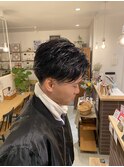 かき上げアップバング