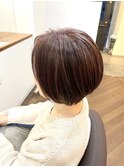 ハイライトピンクショートボブ