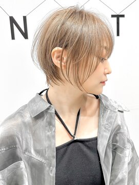 ハルキミナト ジャパン ヨコハマ(HARUKI MINATO japan YOKOHAMA) くびれショート/クール/グレージュ/縮毛矯正/髪質改善