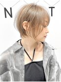 くびれショート/クール/グレージュ/縮毛矯正/髪質改善
