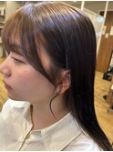 透明感カラー+顔周り
