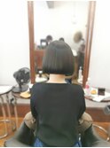 重めワンレングスボブ