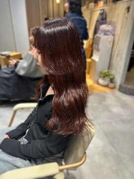 エッセ 大阪梅田茶屋町店(esse) 【梅田】ブリーチなしのカシスレッドヘアカラー
