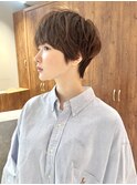 大人マッシュショートレイヤーショート大人可愛いショートボブ