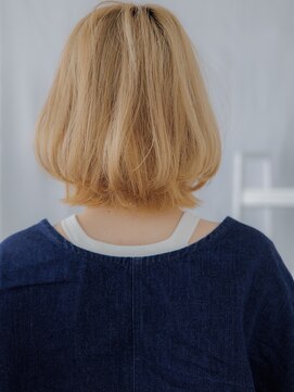 モッズヘア 上尾西口店(mod's hair) ブリーチオンカラー金髪ニュアンスパーマボブディA0上尾20代30代