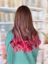 ヘアーズファイン(hair's fine)&nbsp;◎大人可愛いロング裾カラー×韓国風レイヤーカット