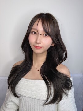 エニー 栄(Any) 韓国レイヤー×オリーブグレージュ