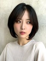 アフロート ルヴア(AFLOAT RUVUA)&nbsp;『岩田莉奈』40代50代お洒落な白髪染ショートボブ新宿ケアカラー