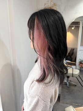 マリン(Marine) 20代30代ペールピンクイヤリングインナーカラー