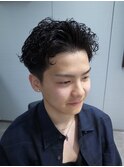 ラフオールバックルーズショート/渋谷