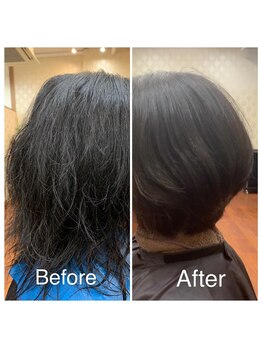 ユーキーヘアー(you key hair)の写真/朝ラク！くせ毛もまとまる再現性◎ドライカットで理想の髪へ導きます♪