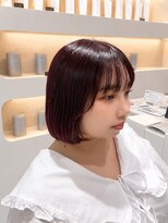 デュノヘアー 神戸三宮店(DUNO hair)&nbsp;ボブ×ワインレッド