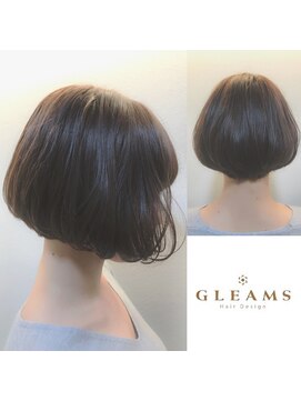 グリームス ヘアデザイン(GLEAMS Hair Design) 上品フォルム大人ボブ×ベイクドモーヴ★チーフ山本
