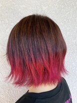 ダリー 新さっぽろ店(Dali)&nbsp;裾カラーピンクレッド