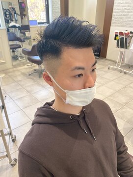 アヴァンス 天王寺店(AVANCE.) MEN'S HAIR フェード×サイドパート