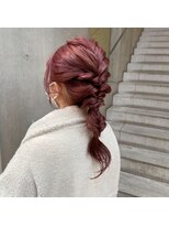 エフ プラス(F+plus)&nbsp;ピンク/ダブルカラー/暖色系カラー/ヘアアレンジ/20代30代40代