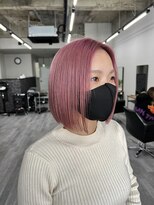 コード 四条河原町駅店(CHORD)&nbsp;ハイトーンボブ/ピンク/韓国ヘア/京都/三条/河原町/髪質改善