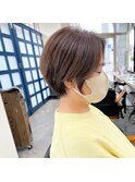 大人美人30代40代ショートヘア_白髪ぼかしハイライト【渋谷】