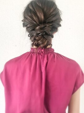 アランアラン ヘアー(alan alan hair) ハーフアップ 結婚式 お呼ばれヘア 大人ヘア まとめ編み