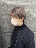 丸みショート☆グレージュハイライトカラー