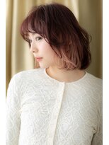 カバーヘア ブリス 上尾西口店(COVER HAIR bliss)&nbsp;ペールピンクベージュツートンカラーハイライトZ上尾10代20代