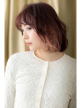 カバーヘア ブリス 上尾西口店(COVER HAIR bliss) ペールピンクベージュツートンカラーハイライトZ上尾10代20代